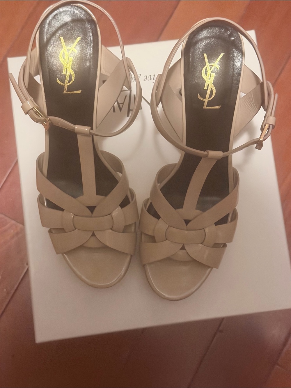 Saint Laurent Tribute Platform Sandals in Patent Leather Size 40 - Picture 2 of 8